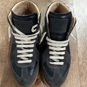 Maison Margiela Replica High-Top Leather Sneakers